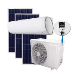 Solar air conditioner hybrid 18000btu split solar powered
